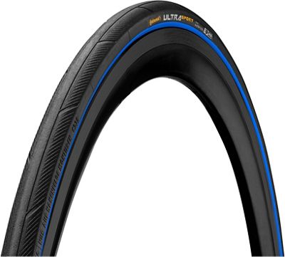 Continental Ultra Sport III Folding Road Tyre - Black - Blue - 700c}, Black - Blue
