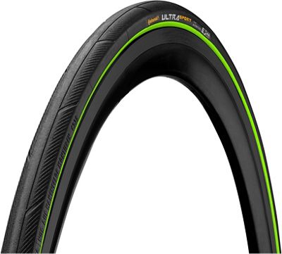 Continental Ultra Sport III Folding Road Tyre - Black - Green - 700c}, Black - Green