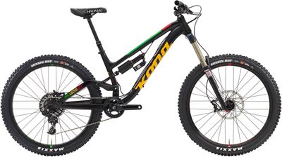 Bici biammortizzata Kona Process 167  2016 - nero, nero