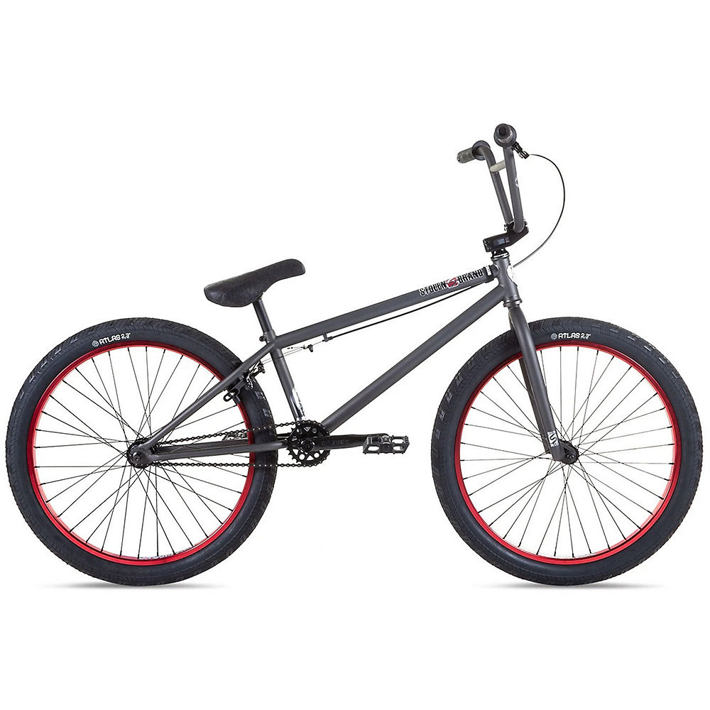Stolen Saint 24 BMX Bike (2021) 2021 - Gris - Rouge, Gris - Rouge