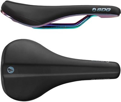 SDG Bel Air 3.0 Lux-Alloy Bike Saddle - Oil Slick - 140mm Wide, Oil Slick