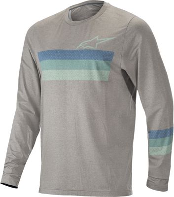 Alpinestars Alps 6.0 Long Sleeve Jersey  - Melange Gray-Blue Teal, Melange Gray-Blue Teal