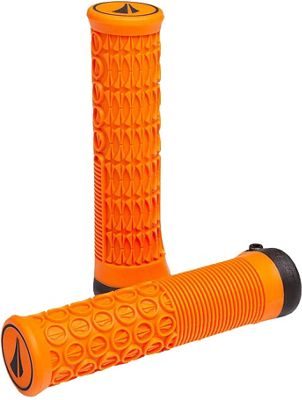SDG Thrice Lock On MTB Handlebar Grips - Orange - 31mm}, Orange