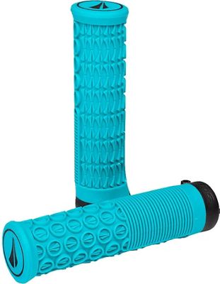 SDG Thrice Lock On MTB Handlebar Grips - Turquoise - 31mm}, Turquoise