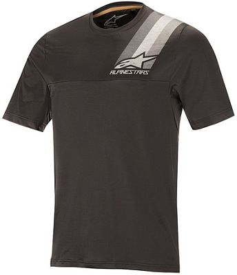 Alpinestars Alps 4.0 Short Sleeve Jersey  - Melange Dark Gray-Black, Melange Dark Gray-Black