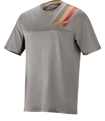 Alpinestars Alps 4.0 Short Sleeve Jersey  - Melange Gray-Red Ochre - XXL, Melange Gray-Red Ochre