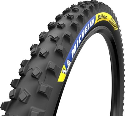 Michelin DH Mud TLR Mountain Bike Tyre - Black - Wire Bead, Black