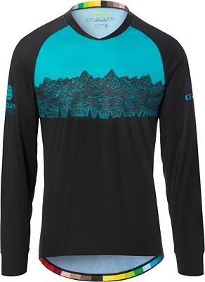 Giro Studio EWS Roust Long Sleeve MTB Jersey 2020 - Black EWS, Black EWS