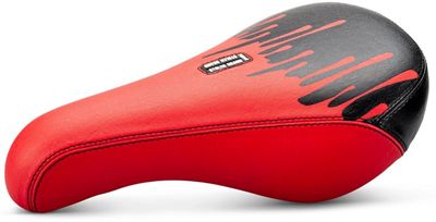 Stolen Drippy Redrum Pivotal BMX Seat - Black - Red, Black - Red