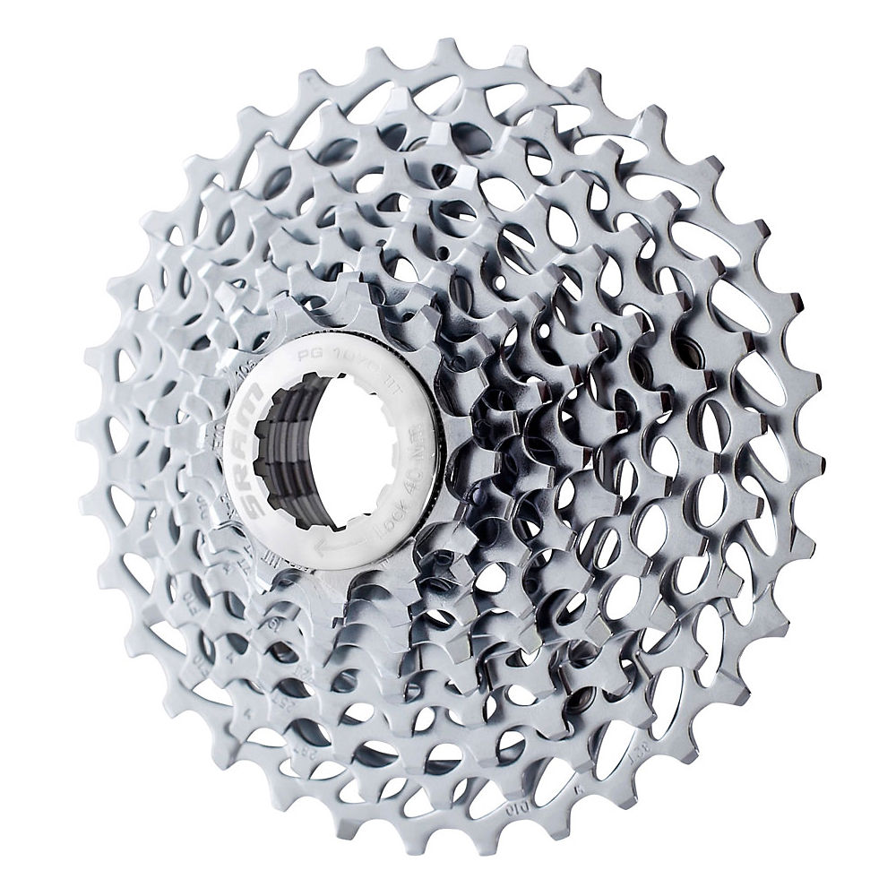 SRAM PG1070 10 Speed Cassette - Road AU - Argent - 11-28t, Argent
