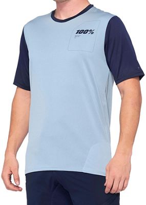 100% Ridecamp Jersey  - Light Slate-Navy, Light Slate-Navy