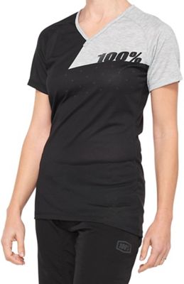 100% Women's Airmatic Jersey  - nero- grigio - L, nero- grigio