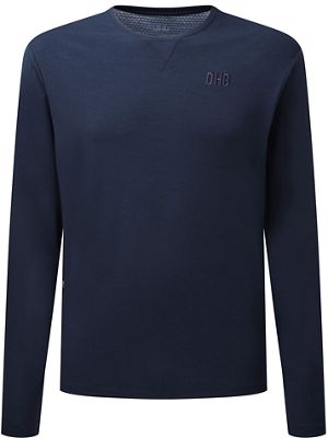 dhb MTB Merino Long Sleeve Trail Jersey  - Bleu, Bleu