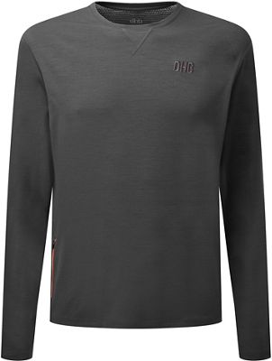 dhb MTB Merino Long Sleeve Trail Jersey  - Gris foncé, Gris foncé