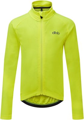 dhb Kids Long Sleeve Jersey AW20 - Fluro Yellow - 8-9 Years}, Fluro Yellow