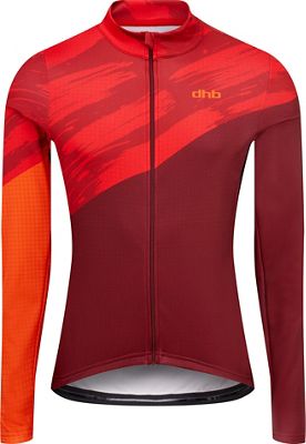 Maglia maniche lunghe dhb Blok Swipe  - rosso, rosso