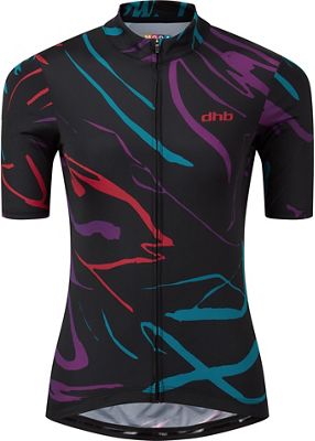 Maglia donna maniche corte dhb MODA Aurora  - Nero/Misto - UK 10, Nero/Misto