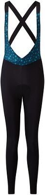dhb MODA Womens Thermal Cross Back Bib Tight  - foglia di tè - UK 12, foglia di tè
