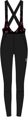 dhb MODA Womens Thermal Cross Back Bib Tight  - Nero/Misto - UK 16, Nero/Misto