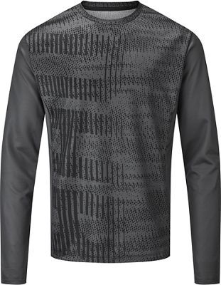 Maglia MTB maniche lunghe dhb Trail Glitch  - Grigio/Nero - XL, Grigio/Nero