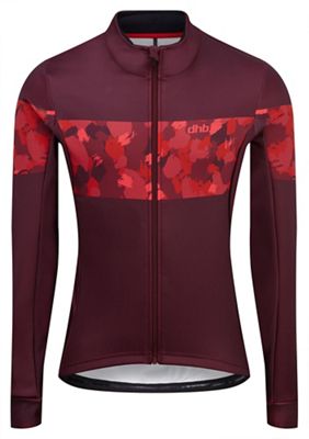 dhb Blok Thermal Softshell - Strokes  - Red - Dark Red - XS, Red - Dark Red