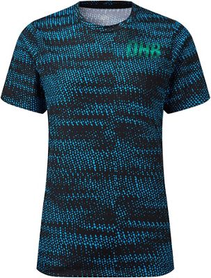 dhb MTB Women's SS Trail Jersey - Glitch - Blue - UK 8}, Blue