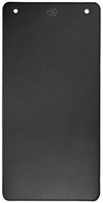 Fitness-Mad Club Aerobic 9.5mm Mat with Eyelets - Black, Black