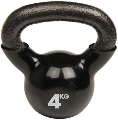 Fitness-Mad Kettlebell (4kg) - Black, Black