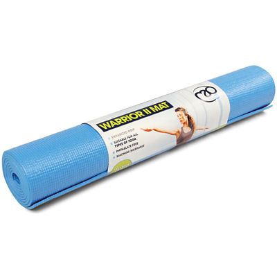 Fitness-Mad Warrior Yoga Mat (4mm) - Blue - OS}, Blue