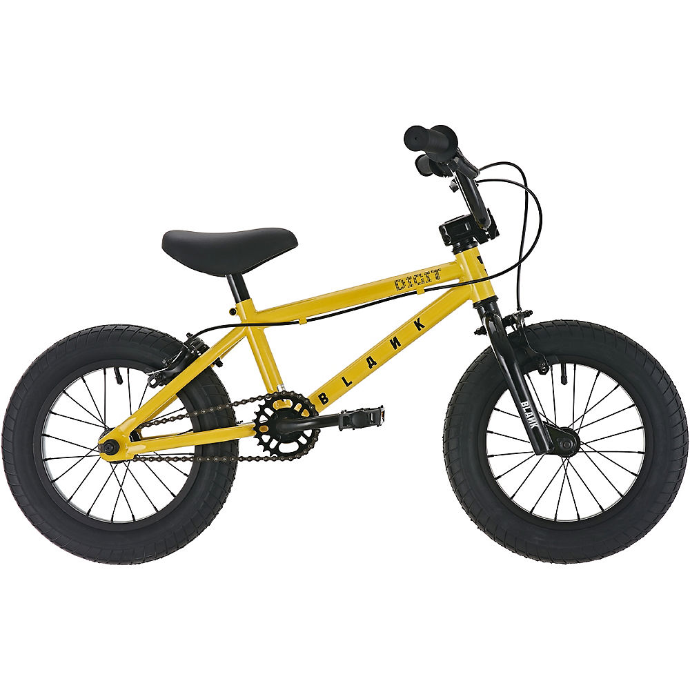 Blank Digit Kids BMX Bike - Gloss Yellow - 14", Gloss Yellow