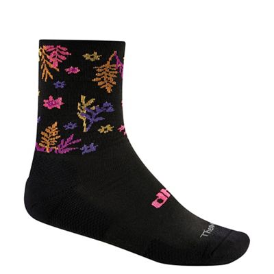 dhb Moda Thermal Sock 16cm - Canopy  - Noir/Violet - S/M, Noir/Violet