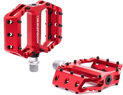 Nukeproof Urchin Youth Flat Mountain Bike Pedals - Red, Red