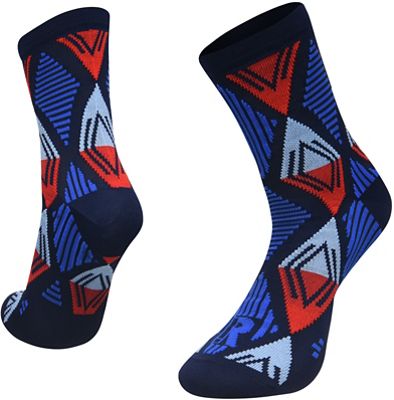 Calzini Ratio Tikal (16cm)  - Blu Scuro/Rosso - S/M, Blu Scuro/Rosso