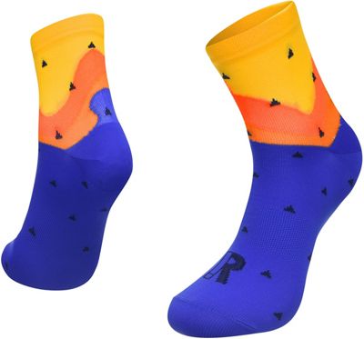 Calzini Ratio Fuji (10cm)   - Blu/Arancione - M/L, Blu/Arancione