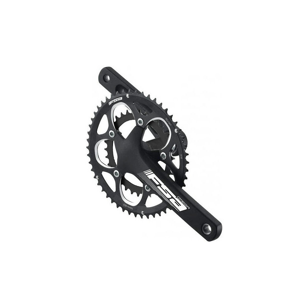 FSA Omega 9 Speed Crankset - Matte Black - 50.39.30t, Matte Black