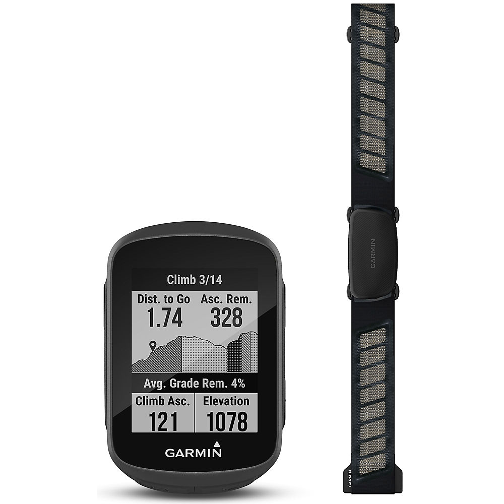 Image of Garmin Edge 130 Plus GPS Computer - Bundle - Black / GPS / Bundle / EU Maps