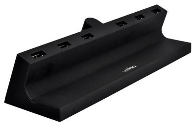 Veho TA-6 Desktop 6 Port USB Charging Hub - nero, nero