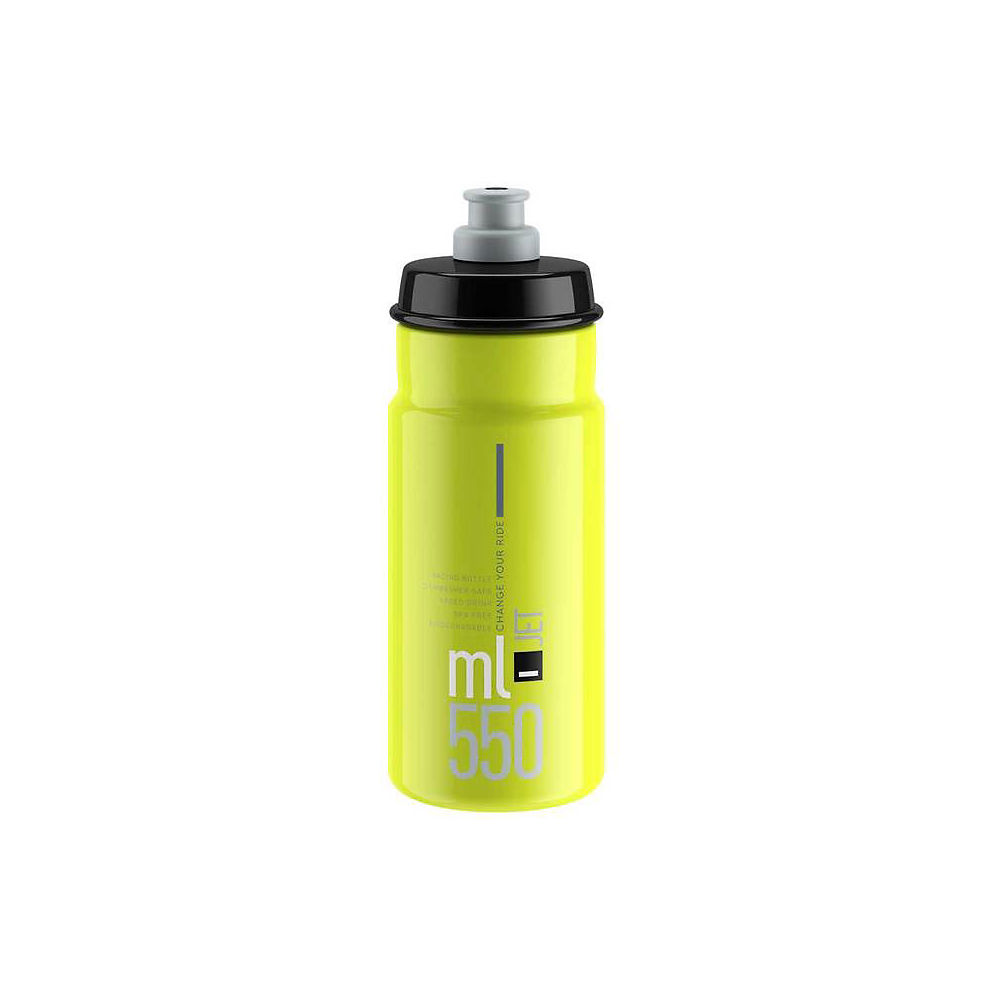 Elite Jet Biodegradable Water Bottle 550ml SS20 - Fluro-Black Logo - 550ml}, Fluro-Black Logo