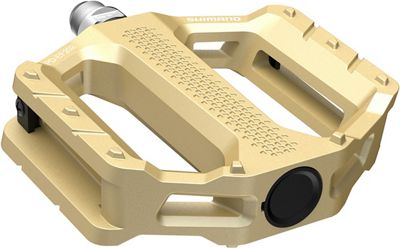 Shimano EF202 Flat Mountain Bike Pedals - Gold, Gold