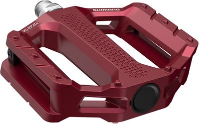 Shimano EF202 Flat Mountain Bike Pedals - Red, Red