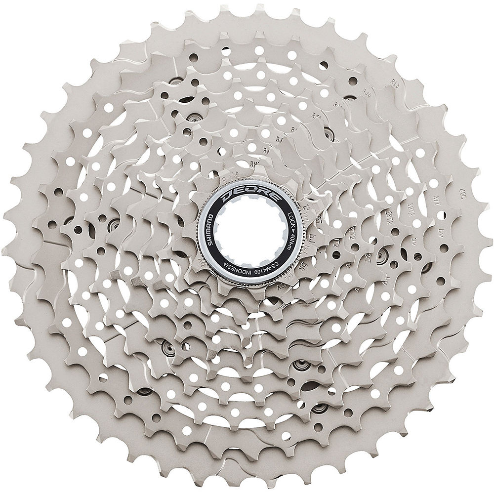 Shimano M4100 Deore 10 Speed Cassette - Argent - 11-46t, Argent