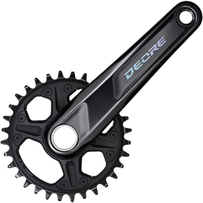Shimano M6120 Deore 12sp Boost Single Chainset - Black - 30t}, Black