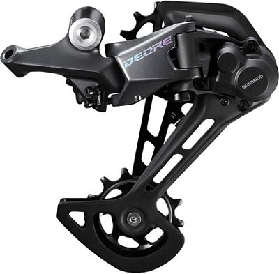 Shimano M6100 Deore 12Sp Shadow+ Rear Derailleur - Black - Long Cage}, Black