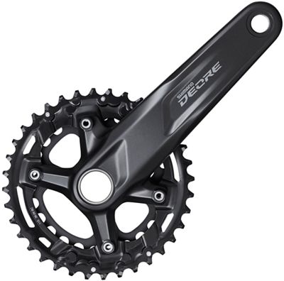 Shimano Deore M5100 2x11 Speed Boost Chainset - Black - 36.26t}, Black