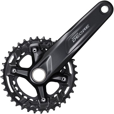 Shimano M4100 Deore 10 Sp Boost Double Chainset - Black - 36.26t}, Black