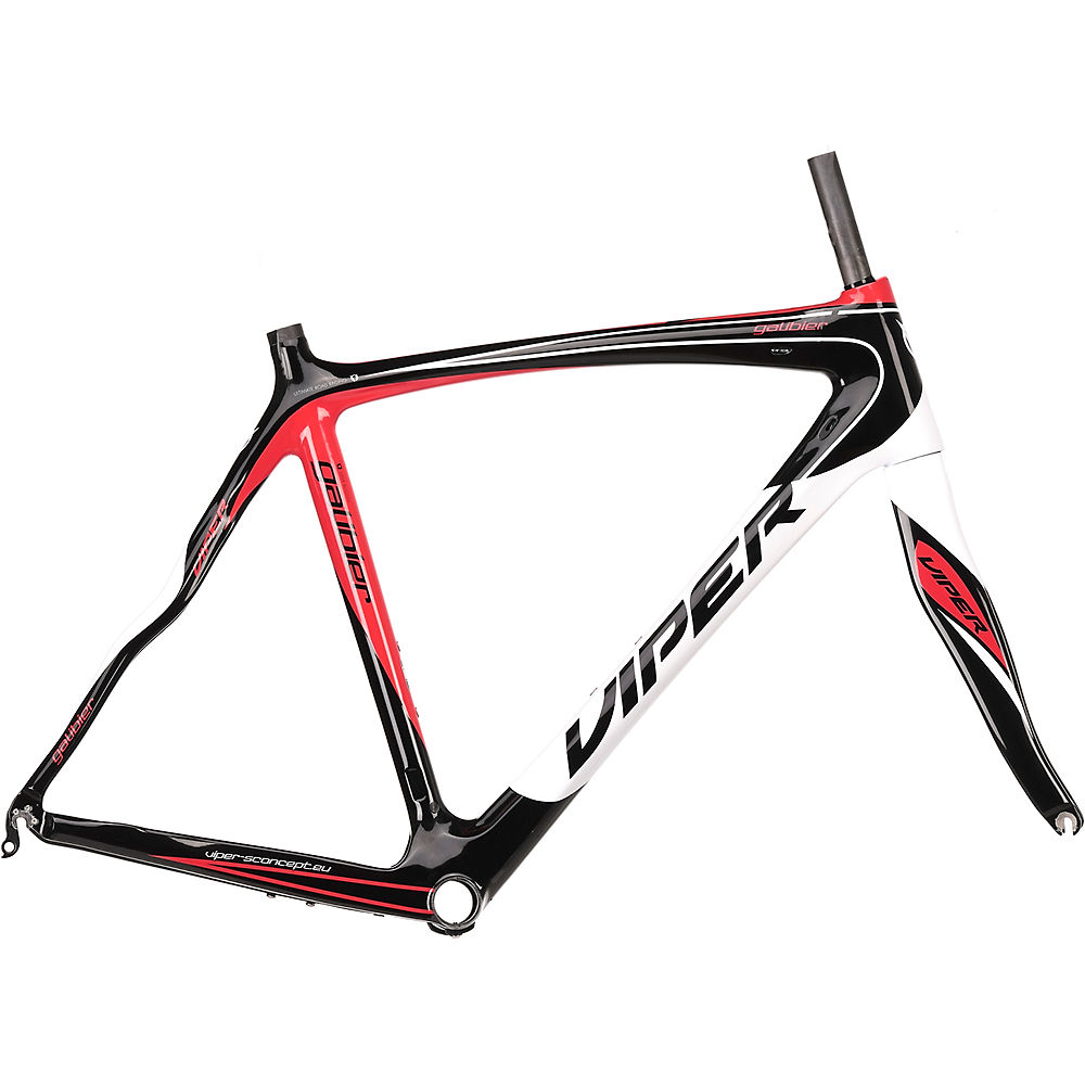 Viper Galibier Road Frameset - Rouge - Blanc - 58cm (22.75), Rouge - Blanc