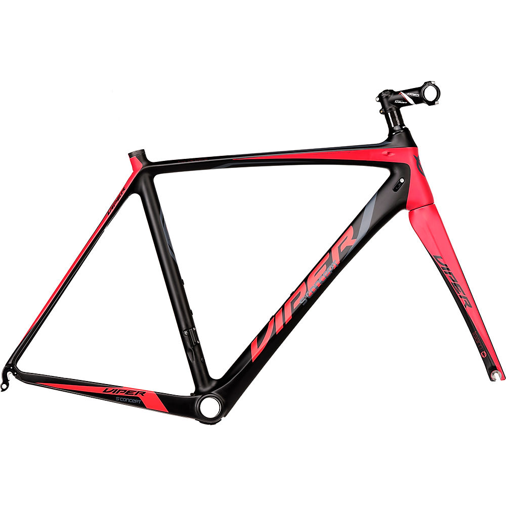 Viper Puy De Dome Road Frameset - Noir - Rouge - 54cm (21), Noir - Rouge