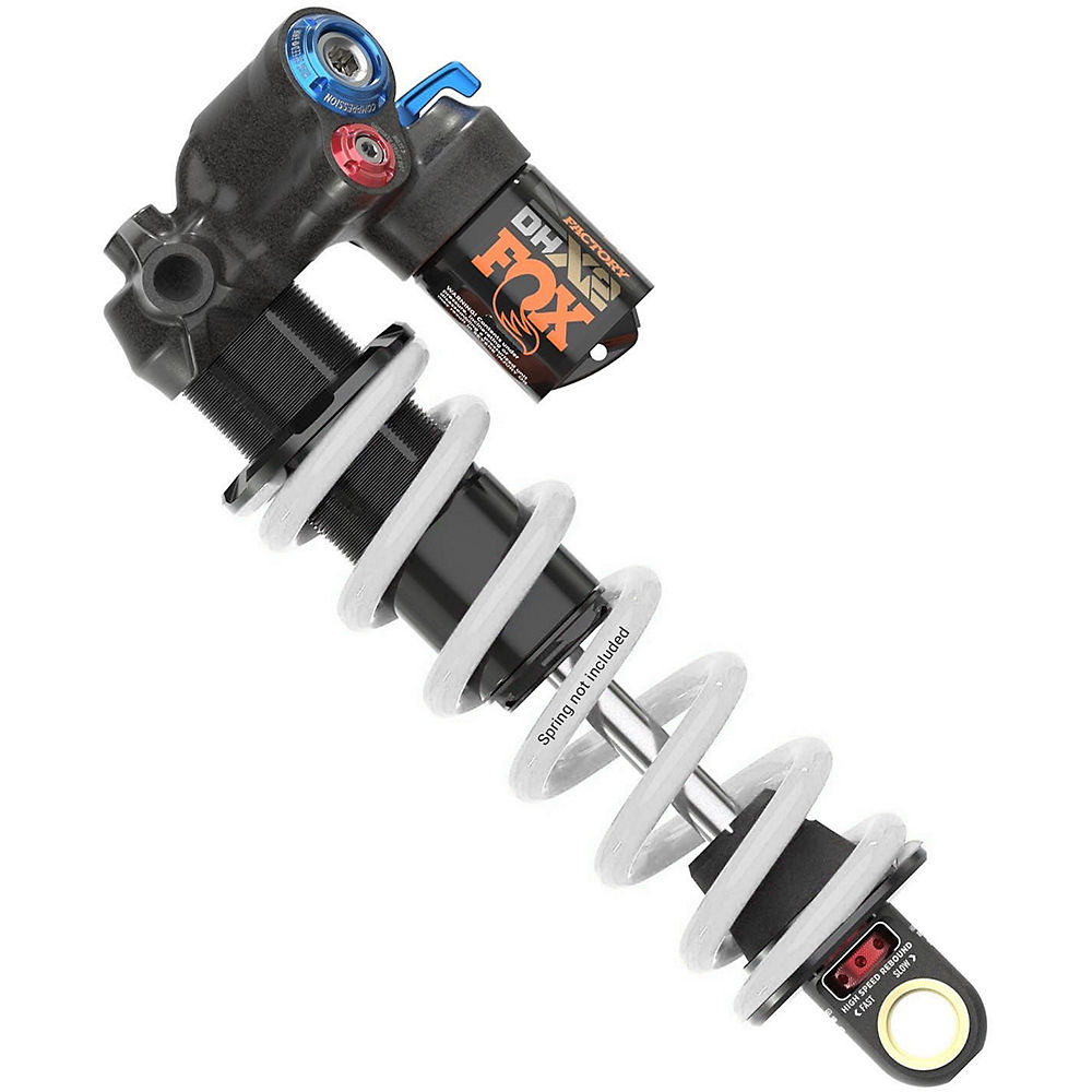Fox Suspension DHX2 Factory 2Pos-Adjust Trunnion Shock 2021 - Noir - 55mm Stroke, Noir