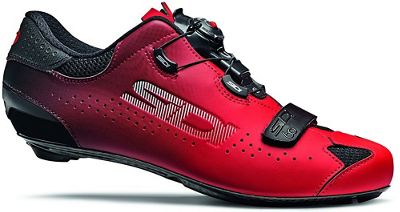 Sidi Sixty Road Shoes - BLACK-RED - EU 42}, BLACK-RED