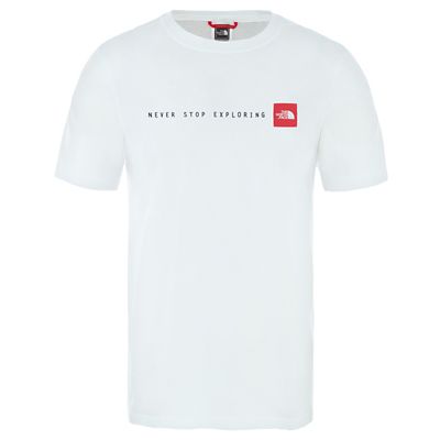 The North Face NSE Tee  - TNF White-TNF Red - XL, TNF White-TNF Red